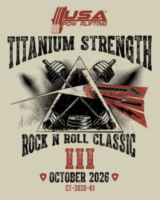 Image for 2026 USA Powerlifting Titanium Strength Rock n Roll Classic III